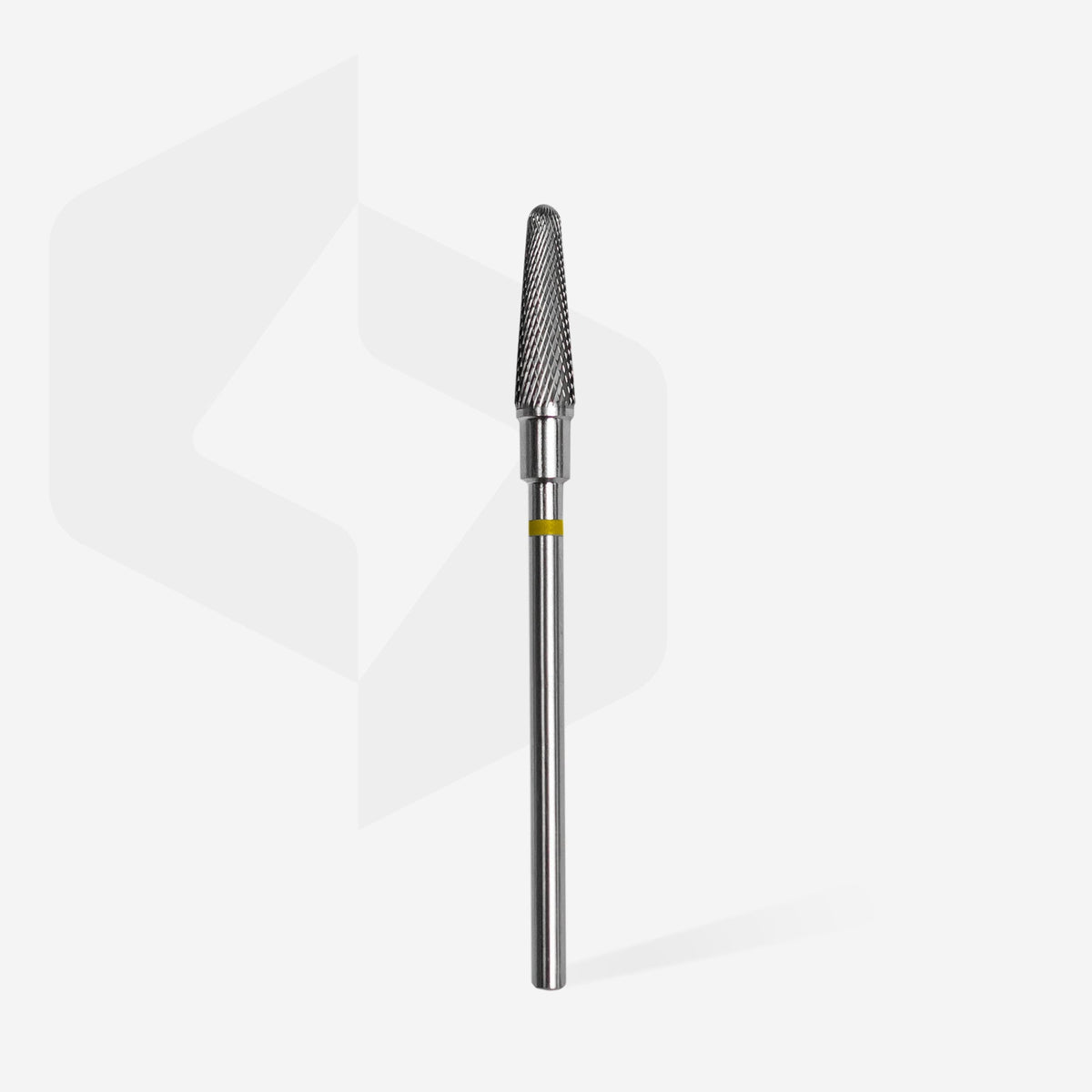 STALEKS EXPERT Carbide nail drill bit frustum yellow, head diameter 4 mm, working part 13 mm