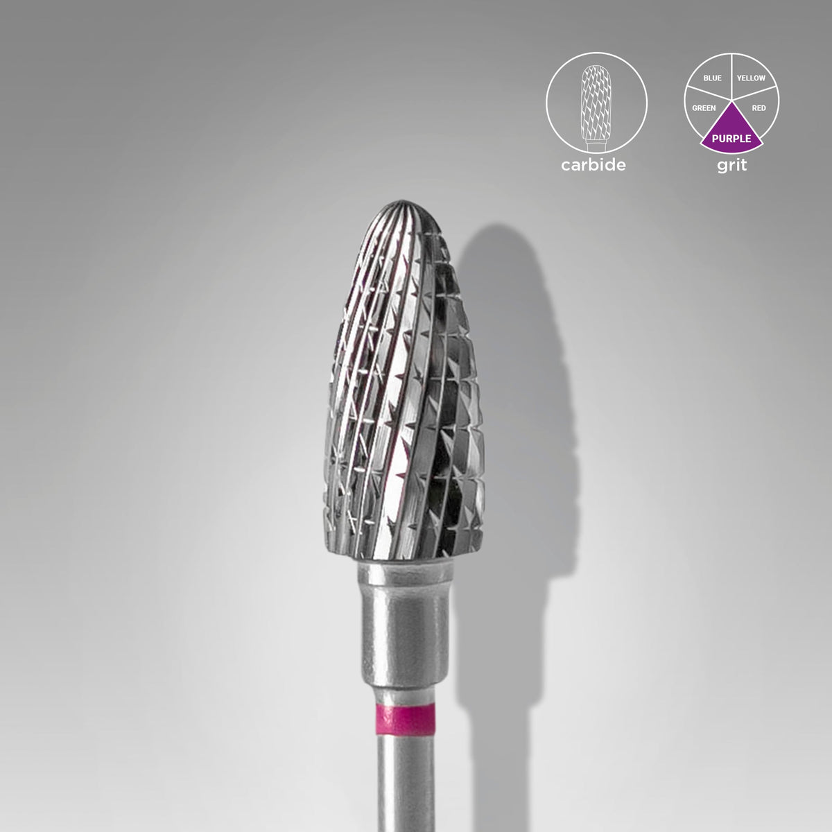 STALEKS EXPERT Sert alaşım mısır freze, mor, çap 6 mm, çalışma kısmı 14 mm