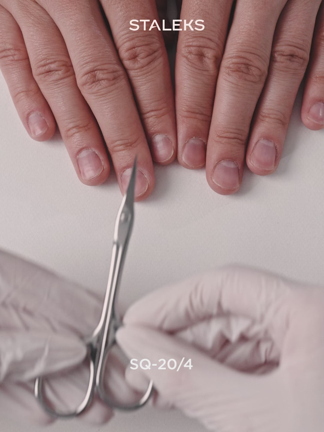 Load Video: STALEKS UNIQ 20 TYPE 4 Asymmetric Professional cuticle scissors