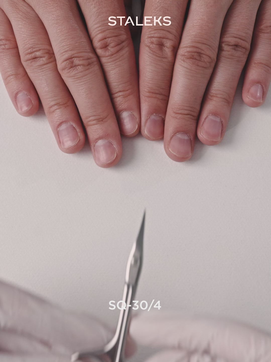 Load Video: STALEKS UNIQ 30 TYPE 4 Asymmetric Professional cuticle scissors