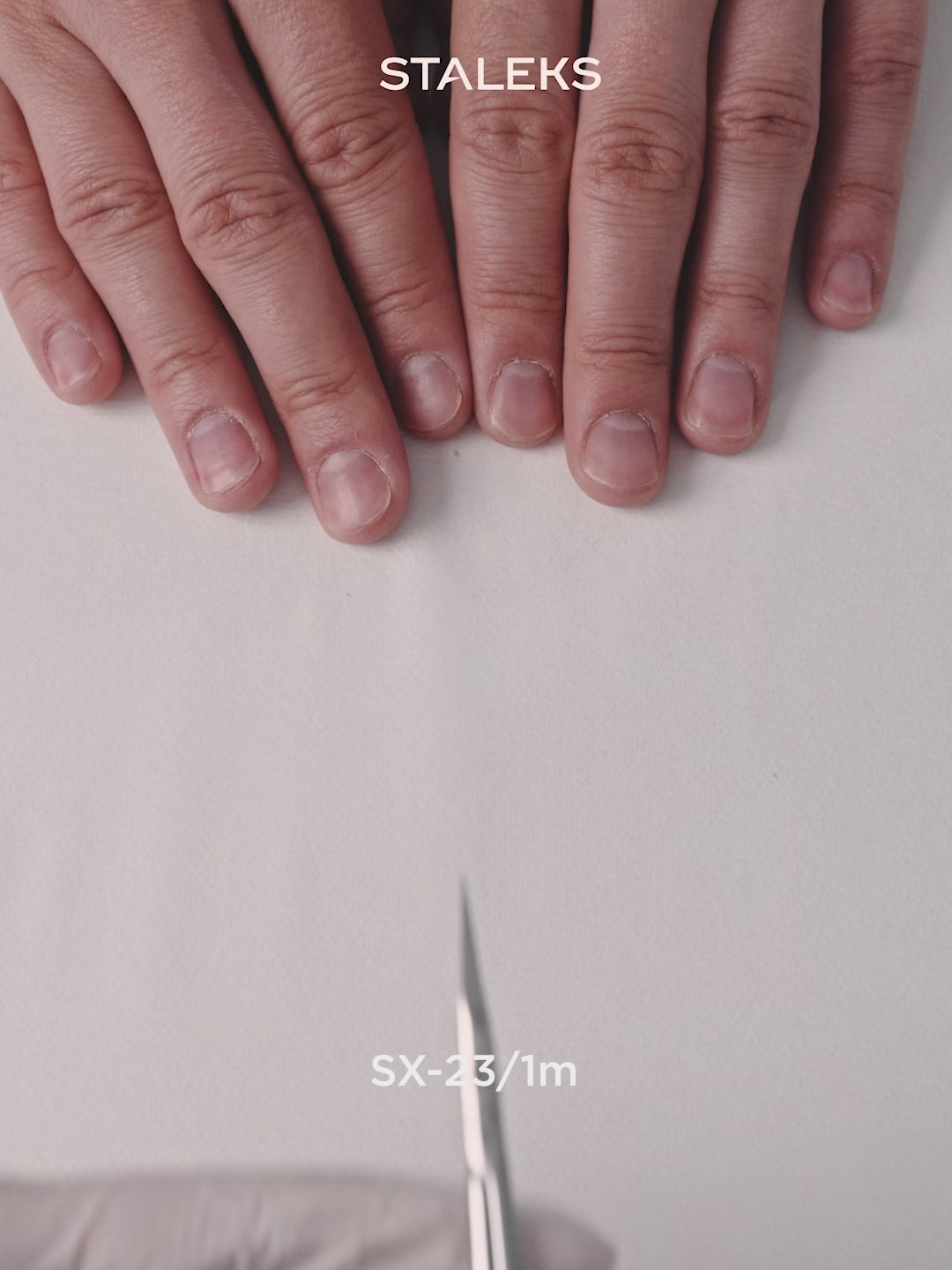 Load Video: STALEKS EXCLUSIVE 23 TYPE 1 Professional cuticle scissors with hook
